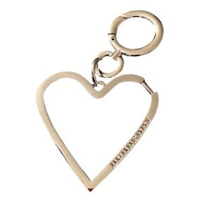 Burberry Silver Heart Bag Charm